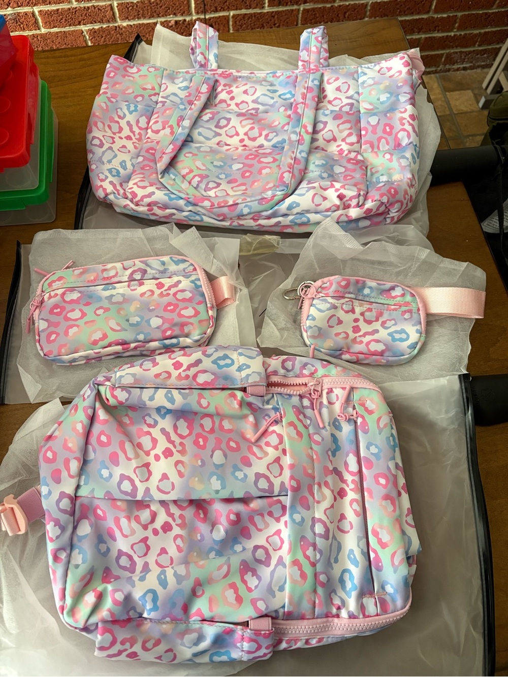 Emmafy Candy Leopard Bag Set